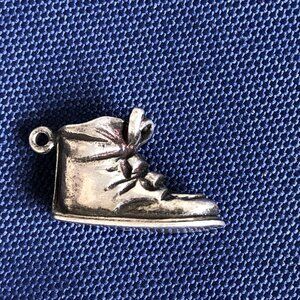 Vtg Napier Sterling Silver Baby Boot Charm 925‎ Substantial Realistic Bracelet